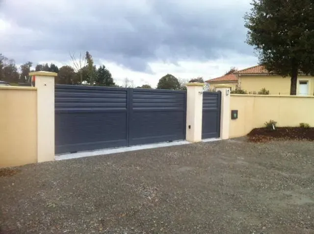 portail double et porte